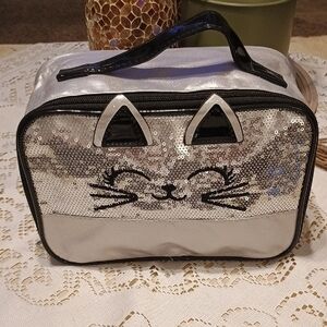 Sequin Cat Face Lunch Box